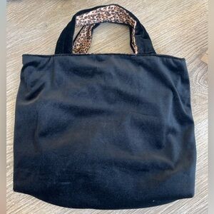 Reversible Velvet Leopard Print Tote Bag‎ – Y2K Style | Handmade Look
